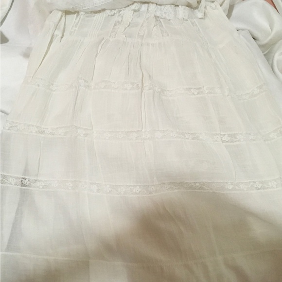 Vintage. 1950’s. Children’s Rare White Linen and Lace Dress. Handmade. US2-4. - Picture 8 of 8